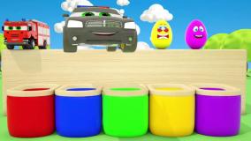 بازی با ماشین های رنگی رنگی
