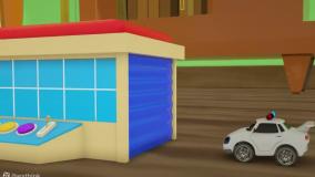 کارتون ماشین بازی ، ماشین های رنگی و سرسره های رنگی ، برنامه کودک ماشین بازی