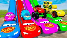 کارتون ماشین ها - برنامه کودک ماشین بازی - ماشین های رنگی رنگی