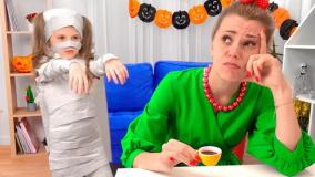 کارتون خنده دار ایوا و مامان: جشن هالووین برنامه کودک ایواشو