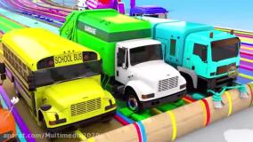 برنامه کودک ماشین های رنگی _ کامیون های بزرگ رنگی