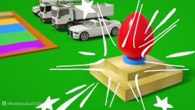 ماشین بازی کودکانه - مسابقات ماشین های رنگی - ماشین بازی رنگی