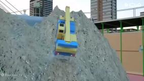 کارتون ماشین آتش نشانی قهرمان و کمک به تاکسی های شهر : ماشین بازی کودکانه