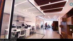 اجرا و نصب پارتیشن شیشه ای تک جداره | پروژه ساختمان اداری بخارست تهران