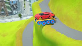 دانلود ماشین بازی قهرمان شهر : ماشین با چرخ بزرگ - کارتون ماشین پلیس