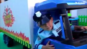 کارتون ماشین پلیس و دزد کامیون سوار - ماشین بازی کودکانه با سنیا