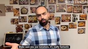 آموزش آشپزی خورشت بامیه با کته ایرانی زعفرونی