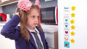 کارتون کودک ایوا و مامان | ماجرای روتین روزانه مدرسه طولانی جدید