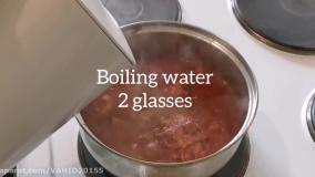 آموزش آشپزی طرز تهیه خورشت خلال کرمانشاهی غذای ایرانی