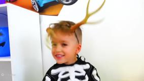 ولاد و نیکی طولانی-چالش ولاد و هالووین-کارتون ولاد ونیکی جدید-برنامه کودک ولاد