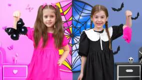 برنامه کودک آیوا - ایوا و مادر - چالش سیاه و صورتی - سرگرمی کودک آیوا