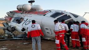 تصاویر اولیه از محل سقوط بالگرد هلال احمر در اشترانکوه لرستان