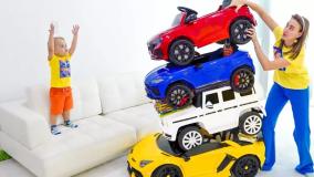 ولاد و نیکیتا~ولاد ونیکی~ولاد و چالش ماشین بازی ~کودک ولادو نیکی~ولاد نیکی جدید