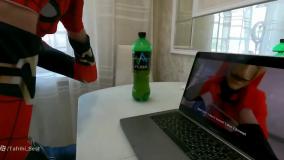 برنامه کودک مرد عنکبوتی واقعی اسپایدرمن چالش جوکر و تفنگ آبی