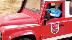 ماشین بازی طولانی - ماشین پلیس - کارتون ماشین بازی - سرگرمی کودک ماشین بازی