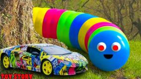 ماشین بازی طولانی - ماشین پلیس - کارتون ماشین بازی - سرگرمی کودک ماشین بازی