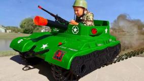 ماشین بازی با سنیا : مبارزه با تانک جنگی - سنیاشو - برنامه کودک سنیا
