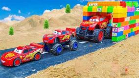 کارتون ماشین اسباب بازی - ماشین بازی کودکانه - کامیون - ماشین پلیس - کودک سرگرمی