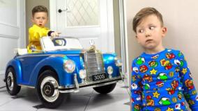 ماشین بازی سنیاشو - سنیا و دوستش با ماشین بازی می کنند - کودک سرگرمی