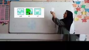 تدریس نشانه (ب) فارسی اول ابتدایی دبستان آوا(خانم واثقی)
