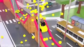 کارتون تغییر شکل ماشین های رنگی | ماشین بازی کودکانه