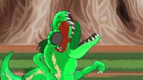 کارتون دایناسور ها | نبرد دایناسور ها | گودزیلا اسپایدر و دایناسورهای تی رکس