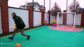 سنیا و نیکی پسرونه سنیا و نیکی - برنامه کودک سنیا - سنیاشو - بازی تفنگ با پدر