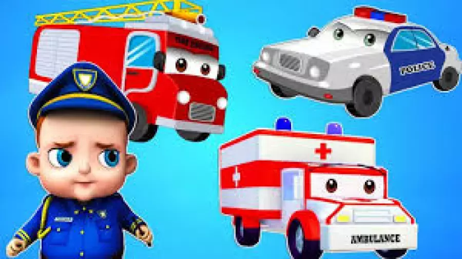 کارتون ماشین بازی جدید آتش نشانی با کمک ماشین پلیس و آمبولانس : تیم نجات شهر