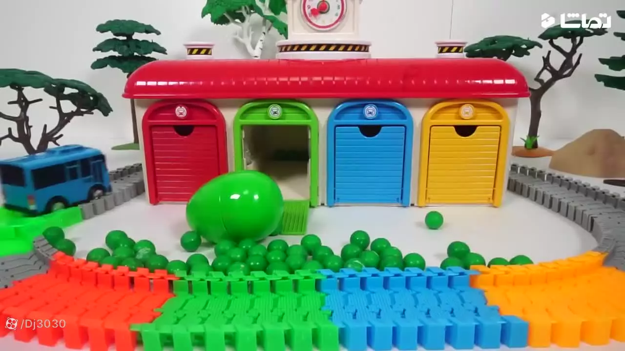 ماشین بازی کودکانه - کارتون ماشین بازی جدید - قطار بازی اتوبوس های کوچولو