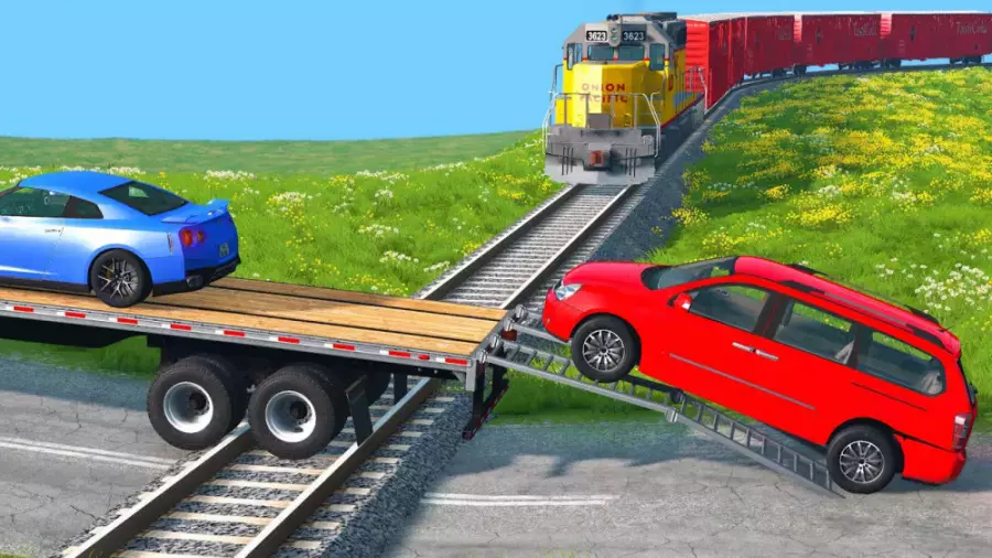 کارتون ماشین بازی جدید:: ریل قطار:: ماشین بازی جدید