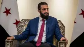 لحظه ورود جولانی از در پشت به کاخ سفید!