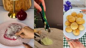 آشپزیه انواعه کیک دسر ماچا لاته و کلوچه