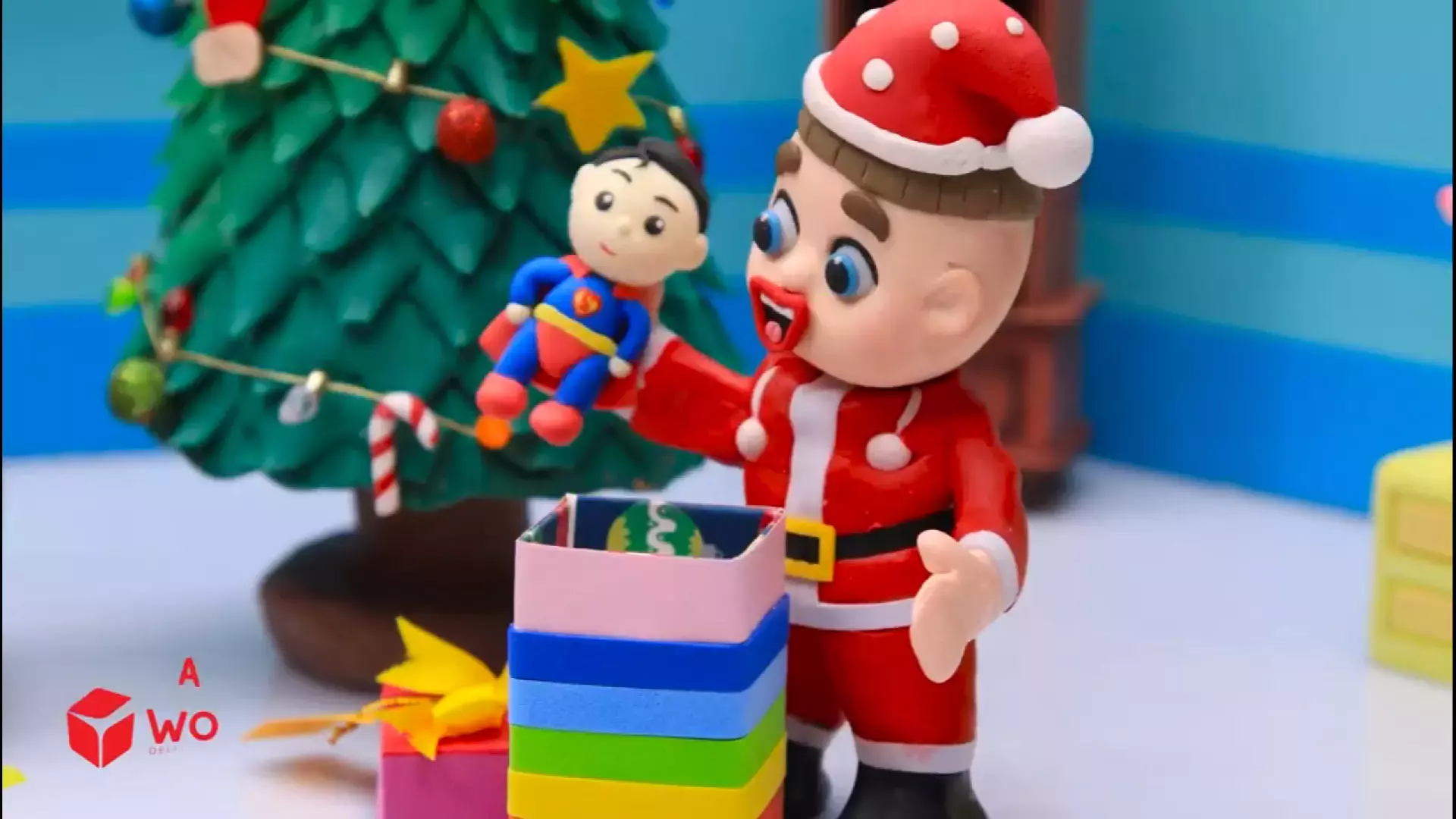 کارتون خمیربازی السا و لوکا | کلیپ شاد کودکانه کریسمس