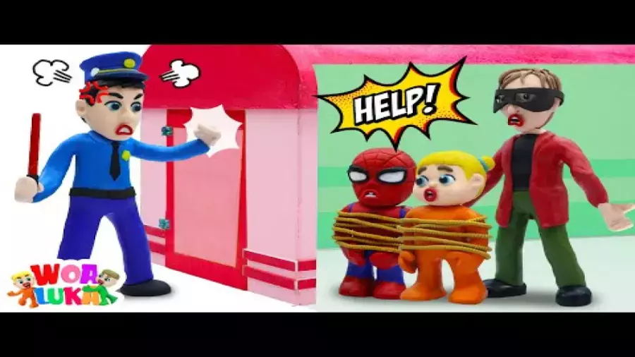 کارتون خمیر بازی کودکانه لوکا | داستان دزد و پلیس