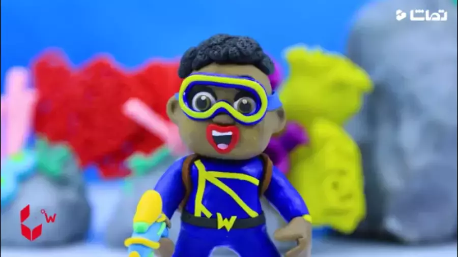 کارتون خمیر بازی السا و لوکا | دزد و پلیس و رعایت نکات ایمنی برای کودکان