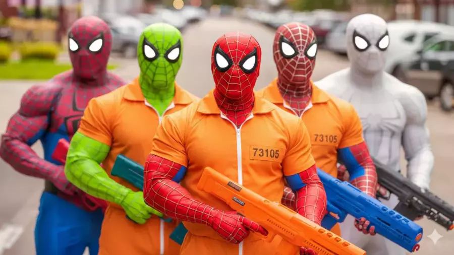 نبرد مرد عنکبوتی و اسپایدرمن-مرد عنکبوتی نبرد جدید در جنگل spiderman-مرد عنکبوتی