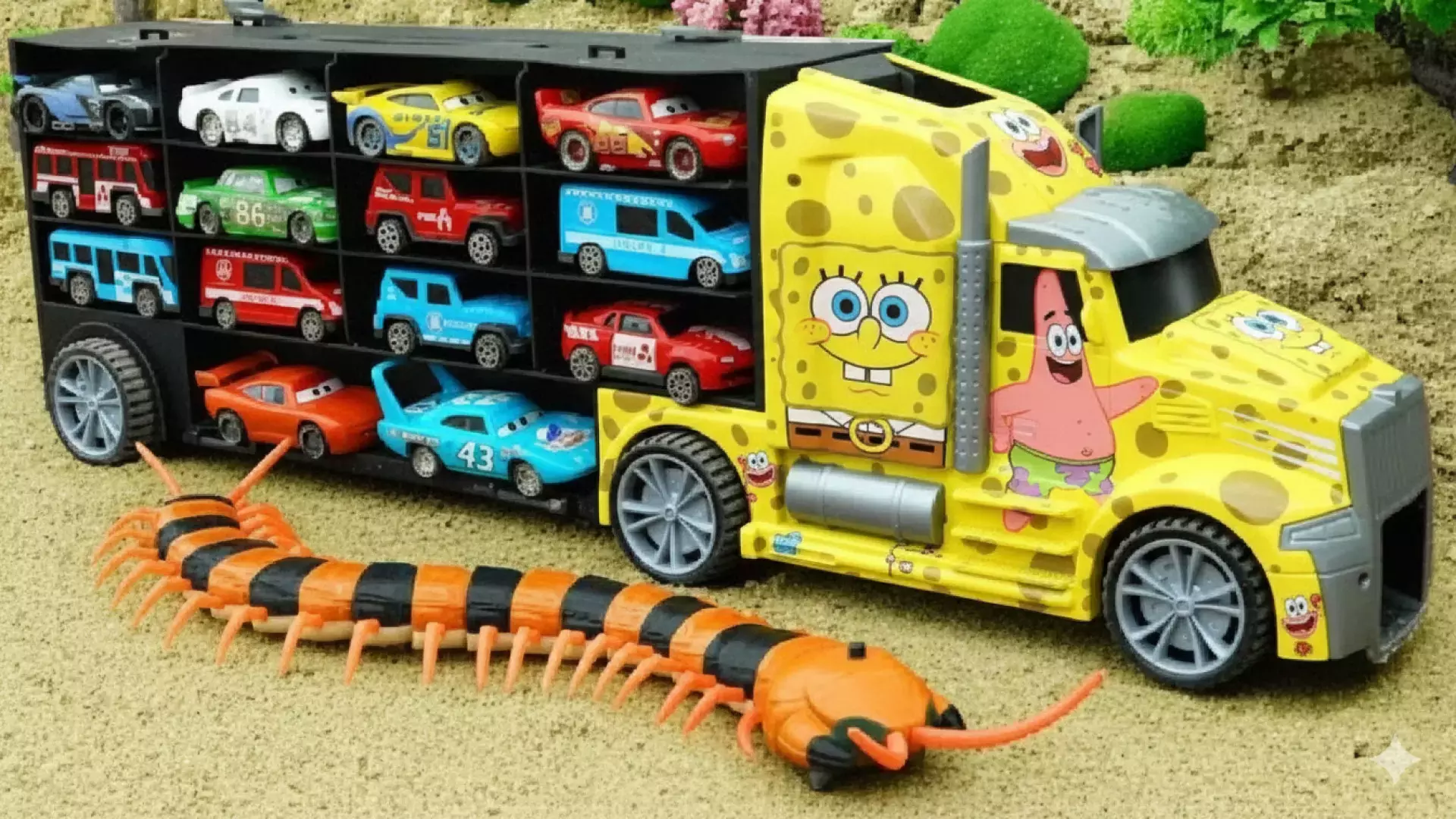 ماشین اسباب بازی کودکانه :: کارتون ماشین بازی :: ماشین های رنگی :: ماشین کودکانه