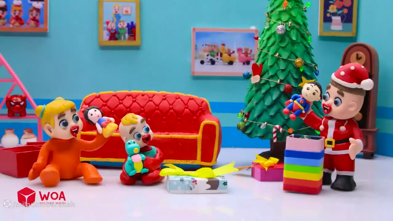 کارتون خمیر بازی کودکانه لوکا | جشن کریسمس