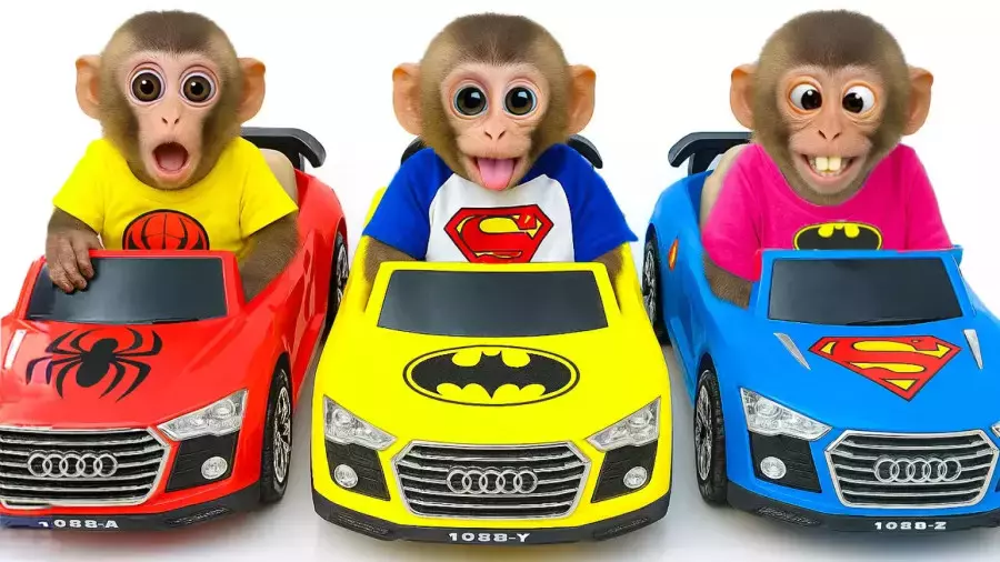 برنامه کودک بچه میمون | ماجراهای ماشین بازی هیجان انگیز