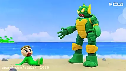 کارتون خمیر بازی کودکانه لوکا | ماشین آمبولانس لگو