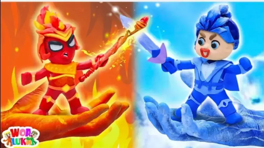 کارتون خمیر بازی کودکانه لوکا جدید | داستان مرد عنکبوتی آتشی!