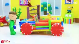 کارتون خمیر بازی کودکانه لوکا جدید | داستان ماشین بازی!