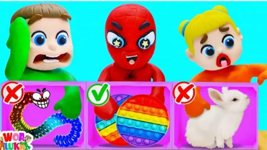 کارتون خمیر بازی کودکانه لوکا جدید | داستان جعبه های شانس!