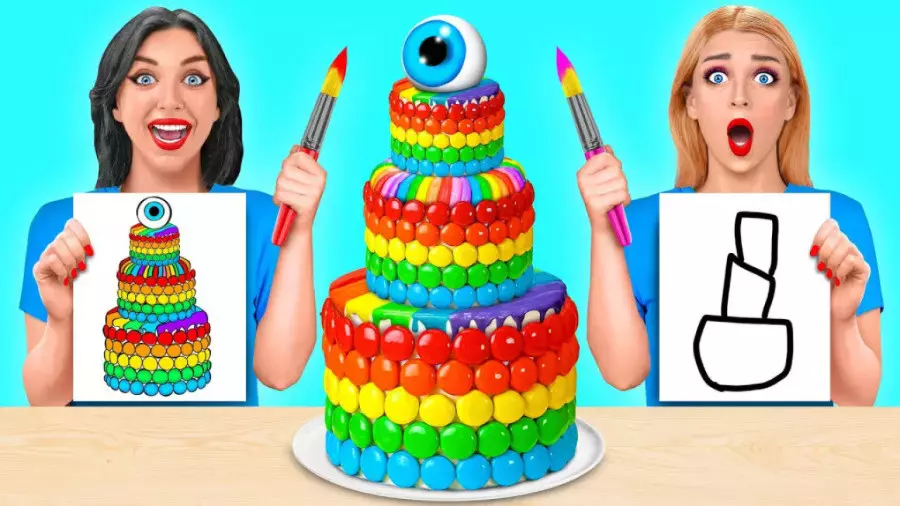 چالش غذایی کره ای / چالش غذایی/ چالش خوراکی / چالش بستنی توت فرنگی/ چالش خوردن