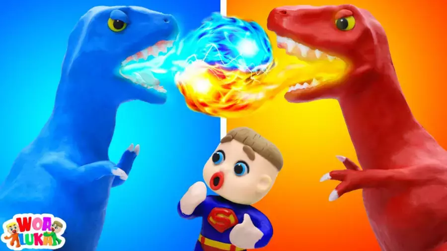 کارتون خمیر بازی کودکانه لوکا جدید | چالش داغ در مقابل سرد!