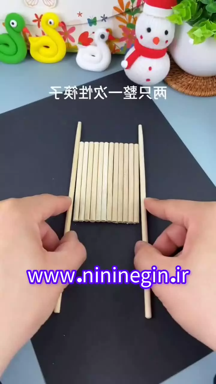 کاردستی گاری چوبی