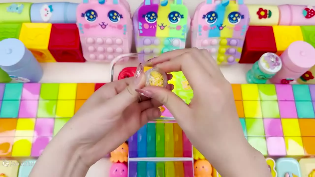 ساخت اسلایم ؛ اسلایم بازی باحال ؛ اسلایم آرامش بخش ؛ بازی و سرگرمی ؛ میکس اسلایم