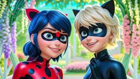 دختر کفشدوزکی و گربه سیاه / دانلود قسمت جدید ماجراجویی در پاریس / مرینت لیدی باگ