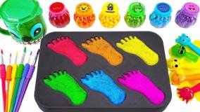 آموزش ساخت اسلایم - کودک اسلایم - اسلایم اسمر - اسلایم بازی -میکس اسلایم کالرفول