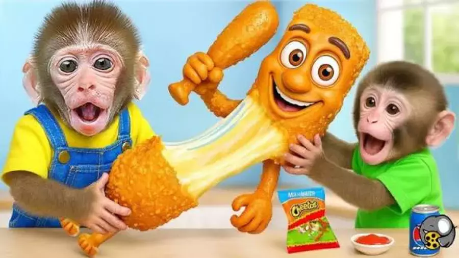 میمون بازیگوش : بازی و سرگرمی و جوجه های کیوت : برنامه کودک بچه میمون کوچولو